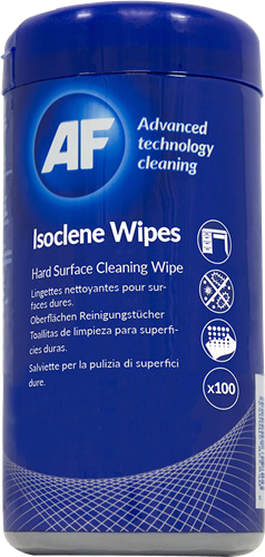 AF Isoclene Anti-Bacterial Office Wipes Tub - 100 – Cleaning | ACP Online