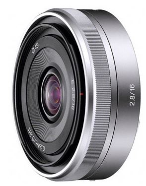 Sony Alpha SEL16F28 16MM F2.8 Wide Interchangeable E Mount Lens 