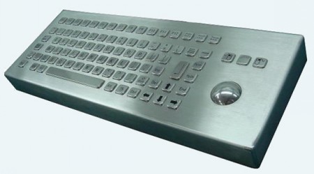 Inputel Stainless Steel Keyboard + Trackball ~ USB – Keyboards | ACP Online
