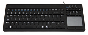 Inputel SK308 Silicone Keyboard + Trackpad IP68 - USB