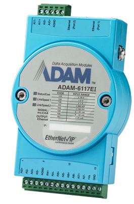Advantech ADAM-6117EI 8-CH ISO AI EtherNet/IP Module